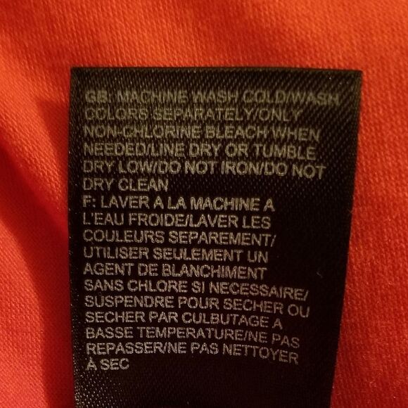 The North Face Orange Pleated  Athletic Stretch Sports Tank Top Size SP - Picture 6 of 9